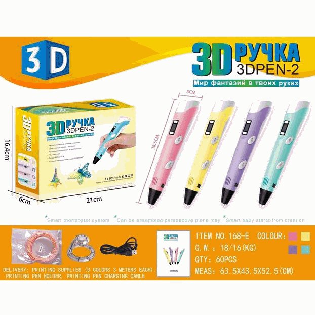 3D Pen Drawing Set (4 Colors)