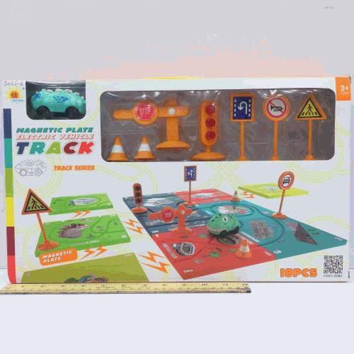 Magnetic Plate Electric Vehicle Track Set