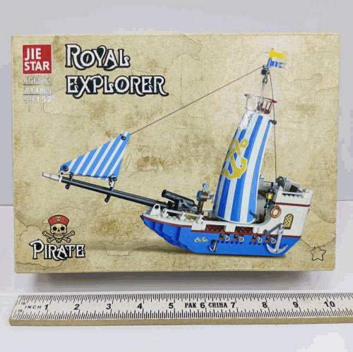 Royal Explorer Pirate Ship Building Blocks