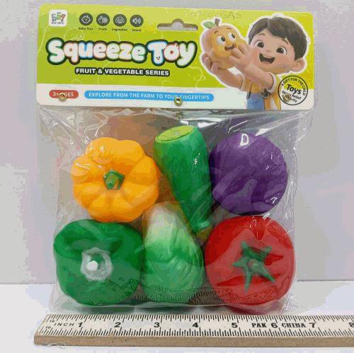 Vegetable Squeeze Toy Set