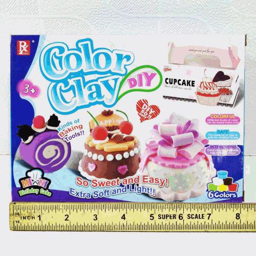 Color Clay DIY Cupcake Set (6 Colors)