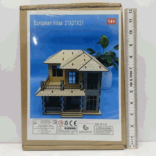 European Villa Wooden House Model