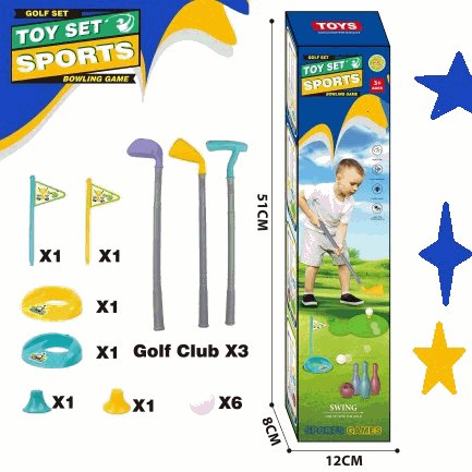 Golf & Bowling Toy Sports Set