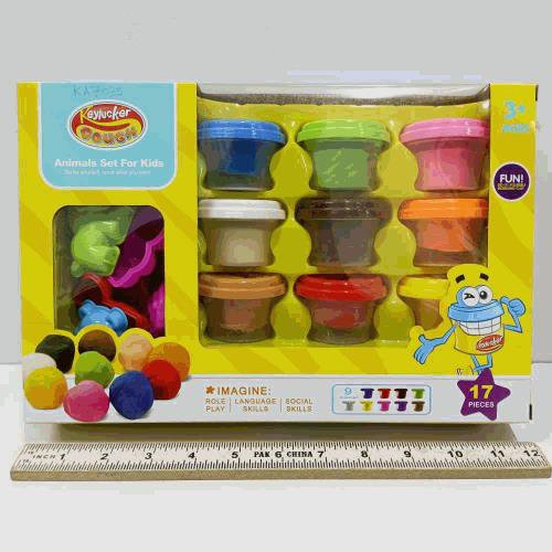 Animals Dough Set for Kids (17 pcs)